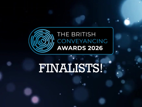 Image of the British Conveyancing Awards 2026 logo and the word "finalists".