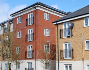 Photo of an apartment building in the UK.